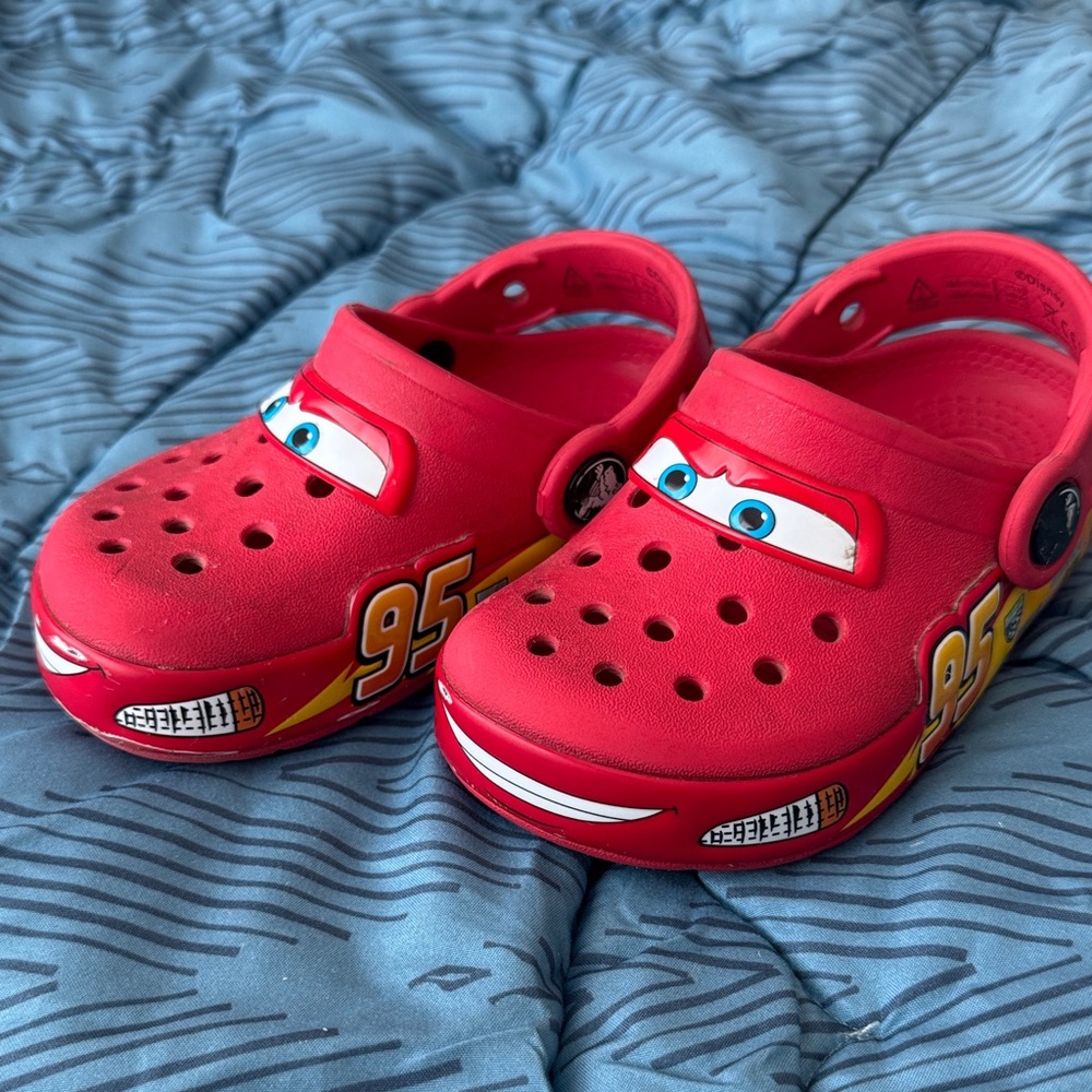 Lightning McQueen Red Kids Clog Shoes